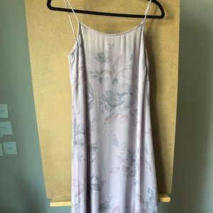 Lavender Maxi Dress with Flowers